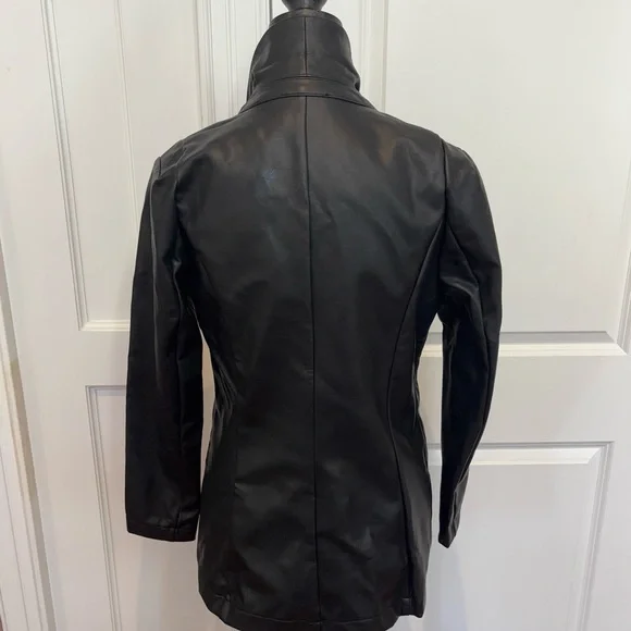 Black Double-Breasted Women's Jacket - Picture 3 of 3